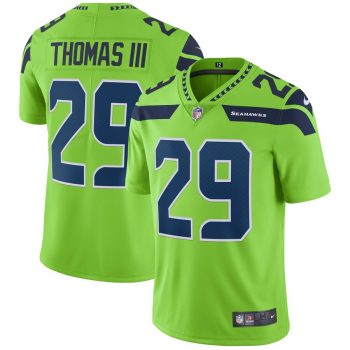 Earl Thomas Seattle Seahawks Nike Vapor Untouchable Color Rush Limited Player Jersey - Neon Green