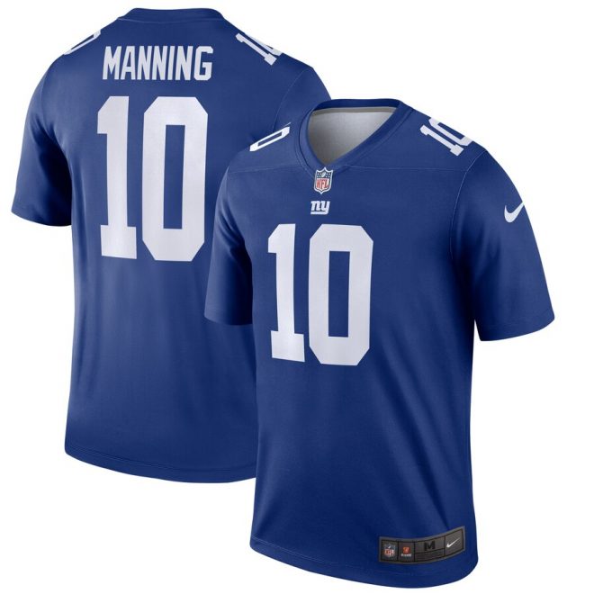 Eli Manning New York Giants Nike Legend Jersey – Royal