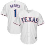 Elvis Andrus Texas Rangers Majestic Cool Base Home Player Jersey - White