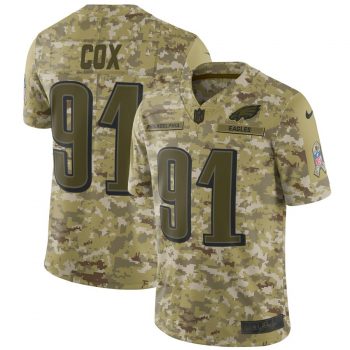 Fletcher Cox Philadelphia Eagles Nike Salute to Service Limited Jersey – Camo