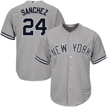 Gary Sanchez New York Yankees Majestic Road Official Cool Base Player Jersey - Gray