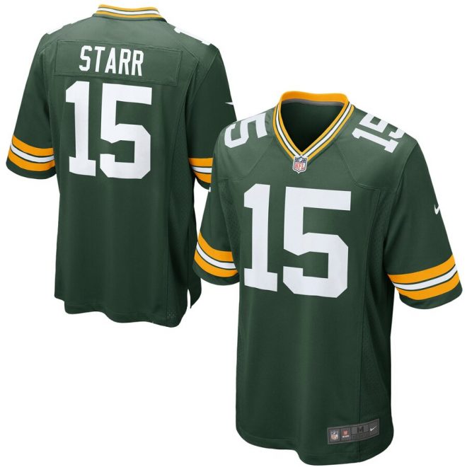 Green Bay Packers Nike Bart Starr Retired Player Game Jersey - Green