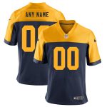 Green Bay Packers Nike Customized Throwback Game Jersey - Navy