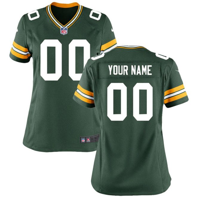 Green Bay Packers Nike Women's Custom Game Jersey - Green