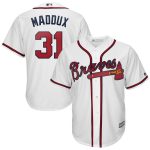 Greg Maddux Atlanta Braves Majestic 2019 Home Cool Base Player Jersey – White