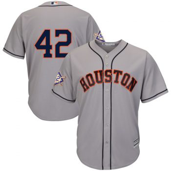 Houston Astros Majestic 2019 Jackie Robinson Day Official Cool Base Jersey – Gray