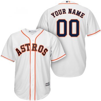 Houston Astros Majestic Cool Base Custom Jersey - White