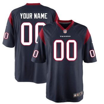 Houston Texans Nike Custom Game Jersey - Navy