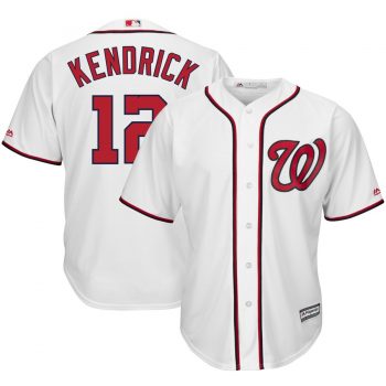 Howie Kendrick Washington Nationals Majestic Home Cool Base Player Jersey – White