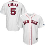 Ian Kinsler Boston Red Sox Majestic Home Official Cool Base Player Jersey - White
