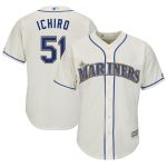 Ichiro Suzuki Seattle Mariners Majestic Official Cool Base Player Jersey – Cream