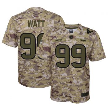 J.J. Watt Houston Texans Nike Youth Salute to Service Game Jersey - Camo