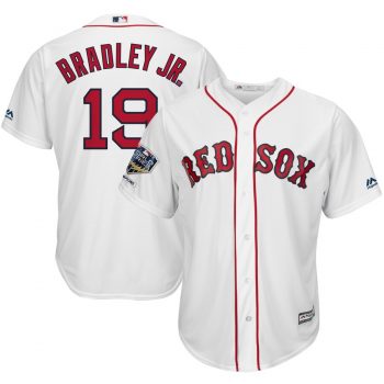 Jackie Bradley Jr. Boston Red Sox Majestic 2018 World Series Champions Home Cool Base Player Jersey – White