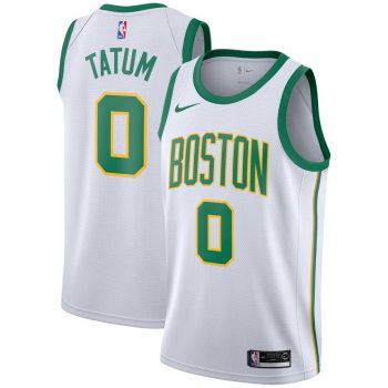 Jayson Tatum Boston Celtics Nike City Edition Swingman Jersey – White