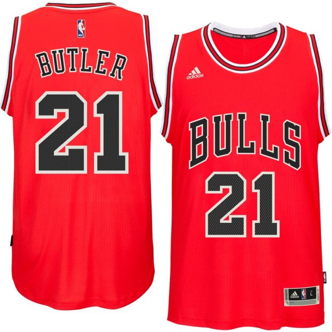 Jimmy Butler Chicago Bulls adidas Player Swingman Jersey - Red