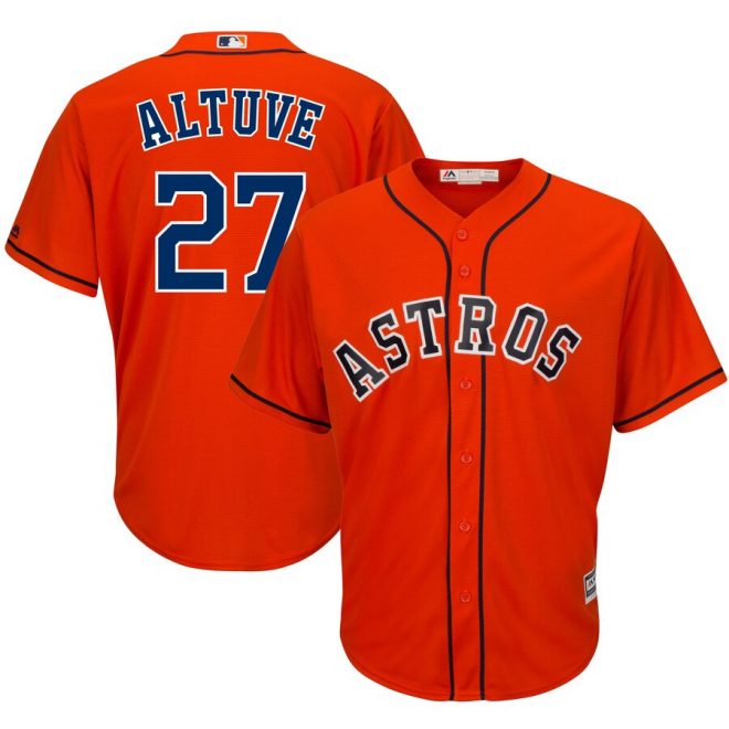 Jose Altuve Houston Astros Majestic Cool Base Player Jersey - Orange