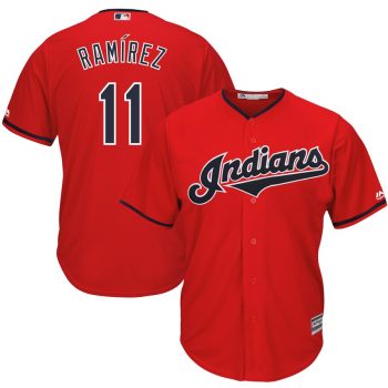 Jose Ramirez Cleveland Indians Majestic Alternate 2019 Cool Base Player Jersey – Scarlet