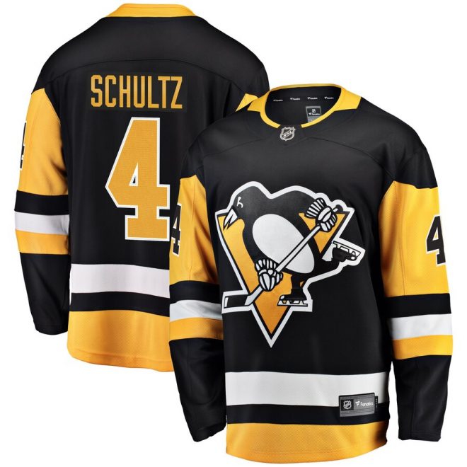 Justin Schultz Pittsburgh Penguins Fanatics Branded Home Breakaway Player Jersey – Black