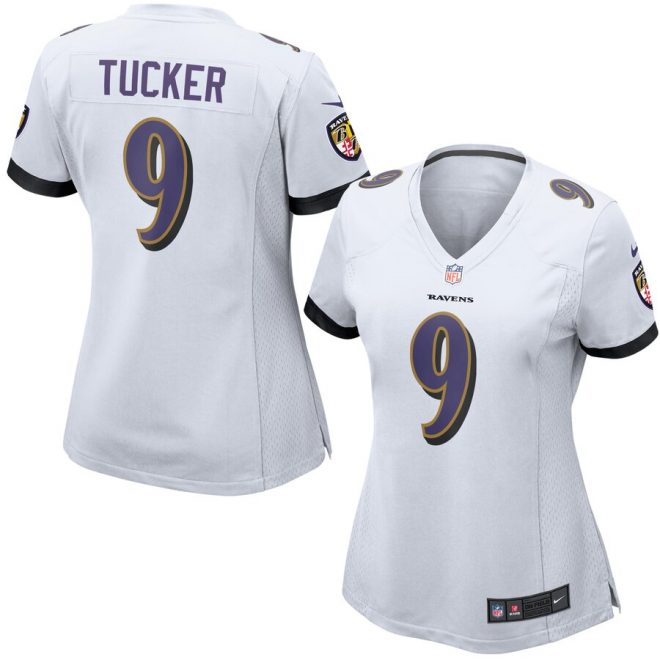 Justin Tucker Baltimore Ravens Nike Women's Game Jersey - White