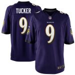 Justin Tucker Baltimore Ravens Youth Nike Team Color Game Jersey - Purple