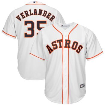 Justin Verlander Houston Astros Majestic Home Cool Base Player Jersey - White