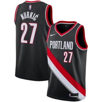 Jusuf Nurkic Portland Trail Blazers Nike Replica Swingman Jersey - Icon Edition – Black