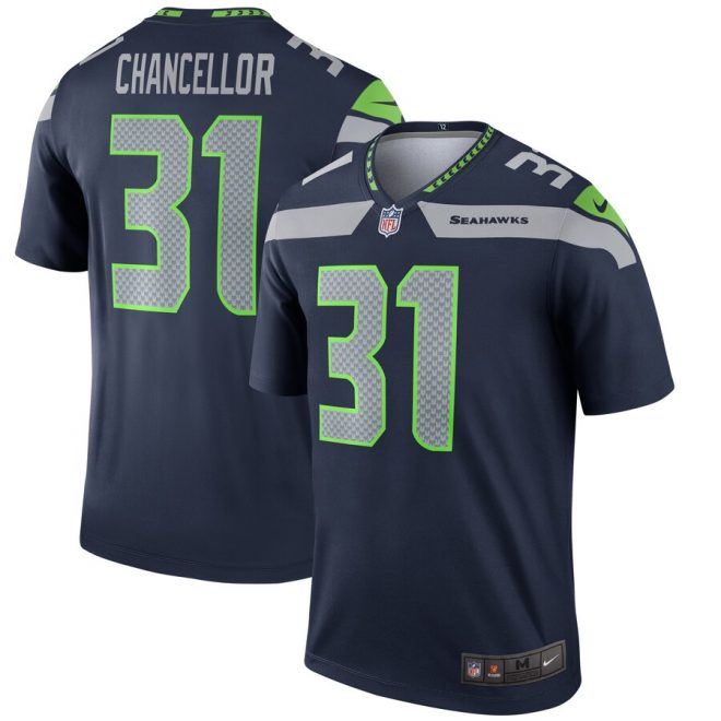 Kam Chancellor Seattle Seahawks Nike Legend Jersey – College Navy