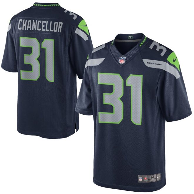Kam Chancellor Seattle Seahawks Nike Team Color Limited Jersey - College Navy