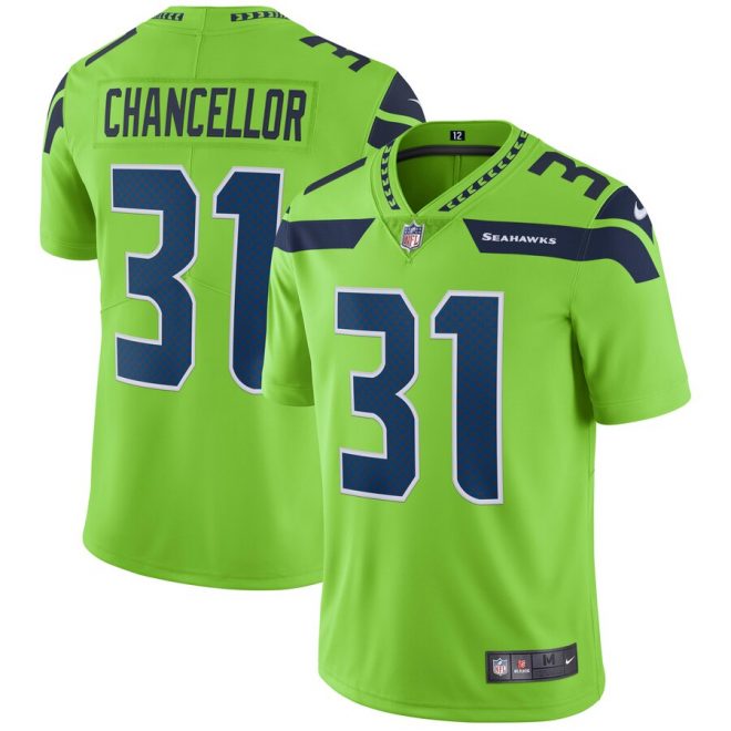 Kam Chancellor Seattle Seahawks Nike Vapor Untouchable Color Rush Limited Player Jersey - Neon Green