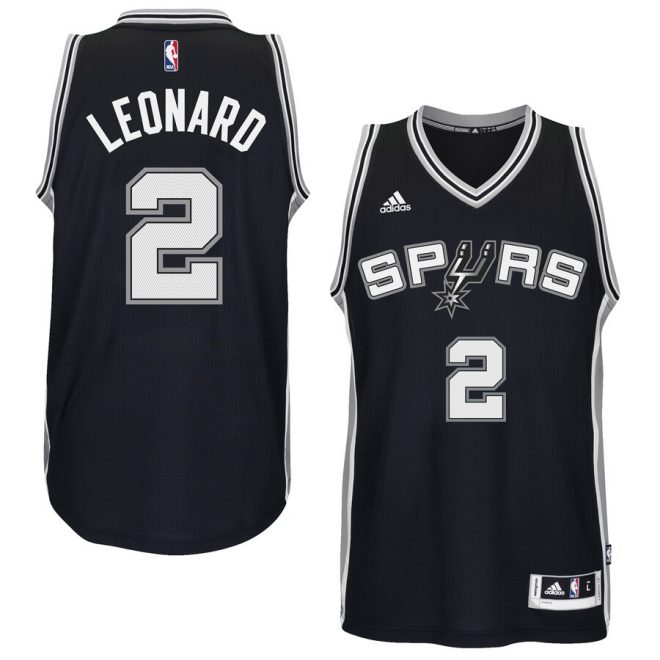 Kawhi Leonard San Antonio Spurs adidas Player Swingman Jersey - Black