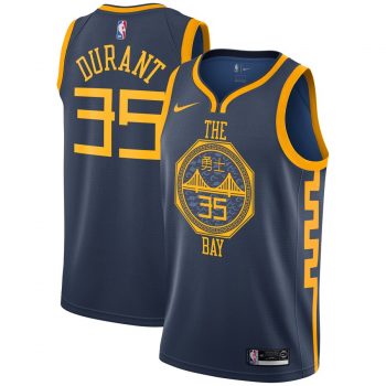 Kevin Durant Golden State Warriors Nike City Edition Swingman Jersey – Navy