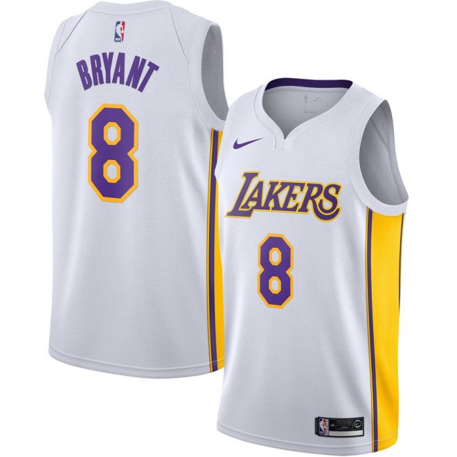 Kobe Bryant Los Angeles Lakers Nike Swingman Jersey White – Association Edition