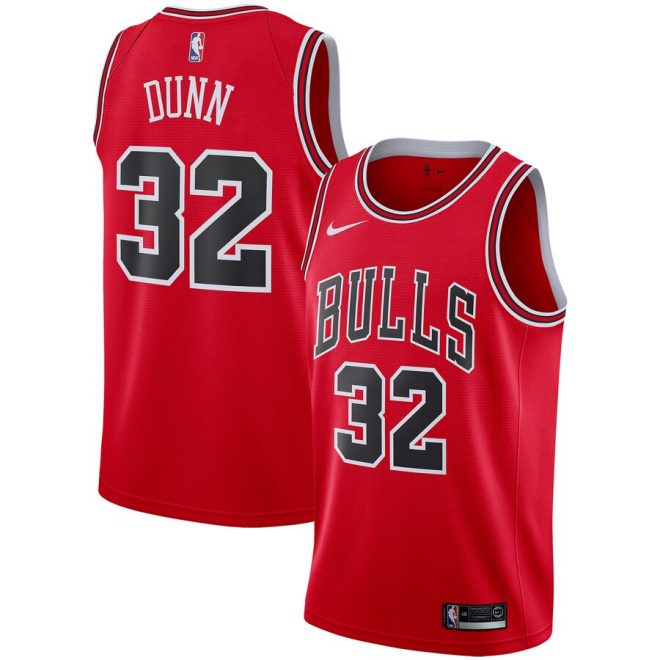 Kris Dunn Chicago Bulls Nike Replica Swingman Jersey - Icon Edition – Red