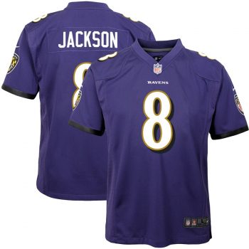 Lamar Jackson Baltimore Ravens Nike Youth Game Jersey – Purple