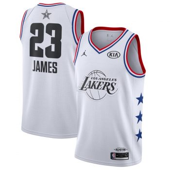 LeBron James Los Angeles Lakers Jordan Brand 2019 NBA All-Star Game Finished Swingman Jersey – White