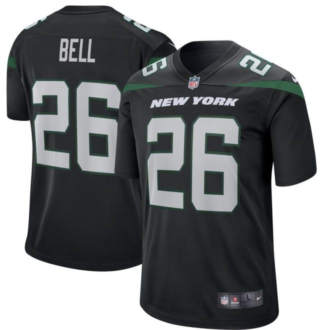Le'Veon Bell New York Jets Nike Game Jersey – Stealth Black