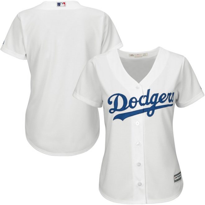 Los Angeles Dodgers Majestic Women's Cool Base Jersey - White