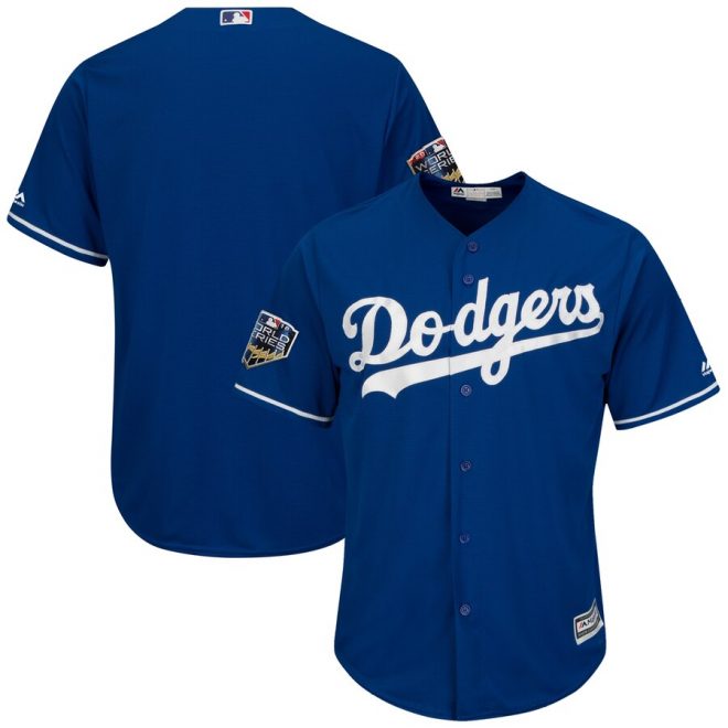 Los Angeles Dodgers Majestic 2018 World Series Cool Base Team Jersey – Royal