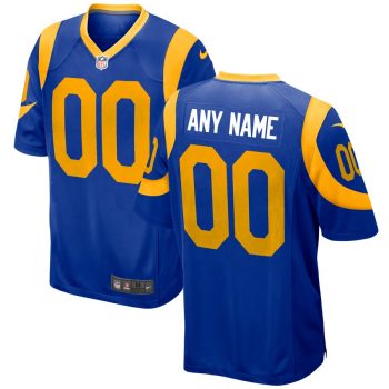 Los Angeles Rams Nike 2018 Alternate Custom Game Jersey – Royal