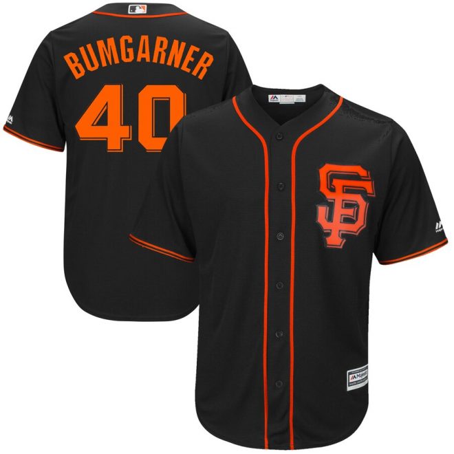 Madison Bumgarner San Francisco Giants Majestic Alternate 2017 Cool Base Player Jersey - Black