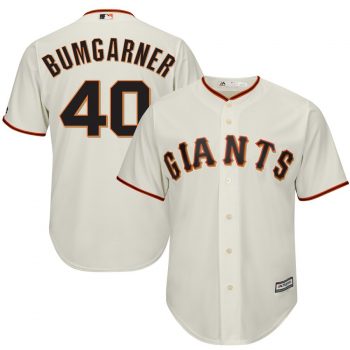 Madison Bumgarner San Francisco Giants Majestic Cool Base Player Jersey - Cream