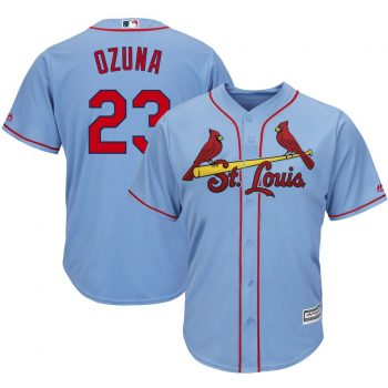 Marcell Ozuna St. Louis Cardinals Majestic Alternate Cool Base Player Jersey – Horizon Blue
