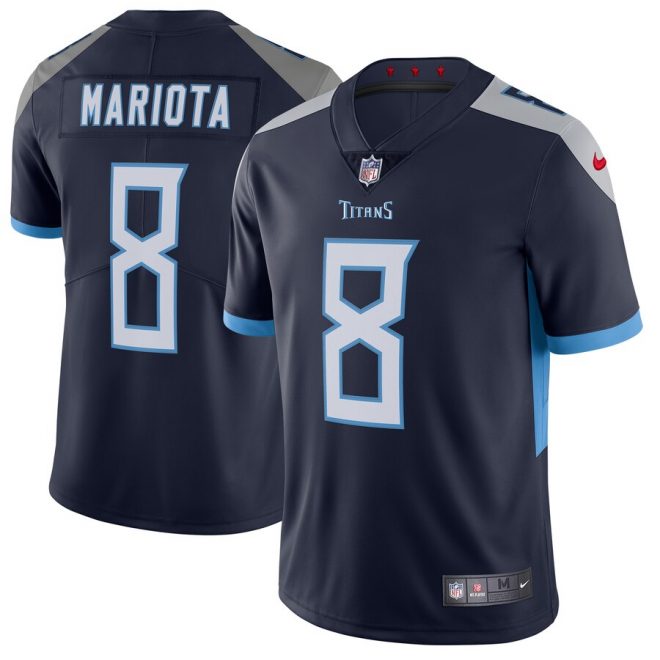 Marcus Mariota Tennessee Titans Nike New 2018 Vapor Untouchable Limited Jersey – Navy