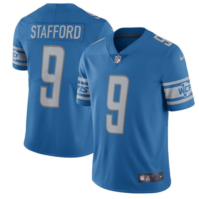 Matthew Stafford Detroit Lions Nike 2017 Vapor Untouchable Limited Player Jersey - Blue