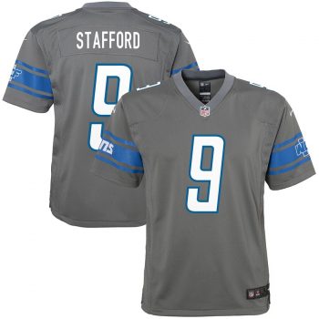 Matthew Stafford Detroit Lions Nike Youth Color Rush Game Jersey - Steel