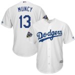 Max Muncy Los Angeles Dodgers Majestic 2018 World Series Cool Base Player Jersey – White