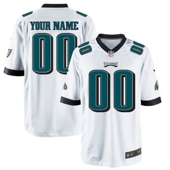 Nike Men's Philadelphia Eagles Customized Game White Jersey