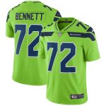 Michael Bennett Seattle Seahawks Nike Vapor Untouchable Color Rush Limited Player Jersey - Neon Green