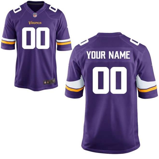 Minnesota Vikings Nike Custom Team Color - Game Jersey – Purple