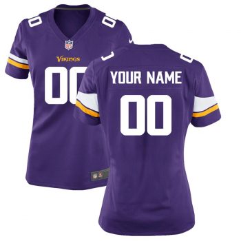 Minnesota Vikings Nike Women's Custom Game Jersey - Purple